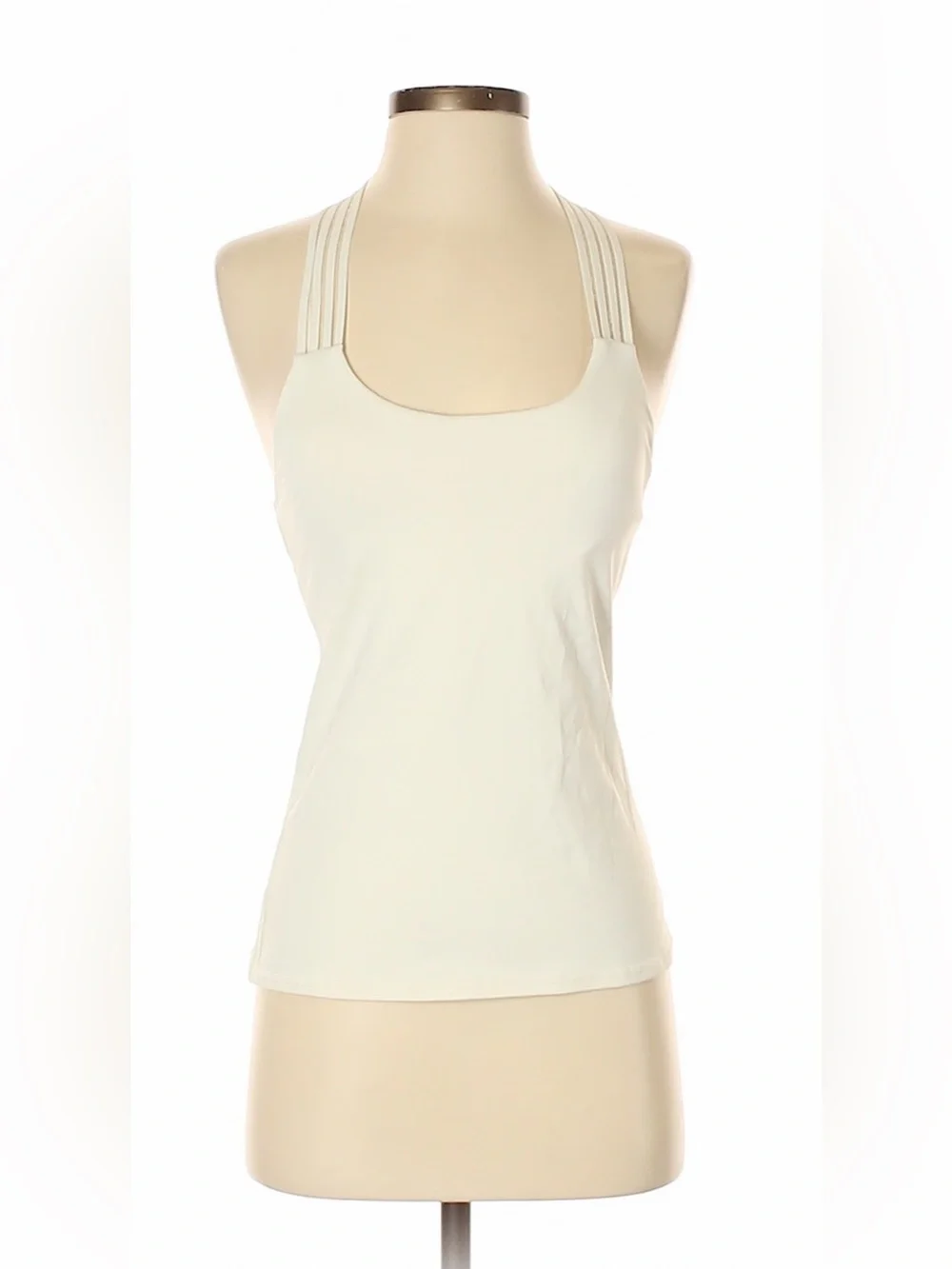 ALO Yoga White Strappy Y Back Tank Top